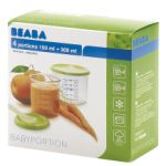 סט קופסאות אחסון למזון שהוכן בבייביקוק BEABA